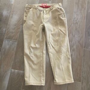 Coleman Pants 38 X 30 Khaki‎ Fleece Lined 5-Pockets Utility Straight Leg Pants